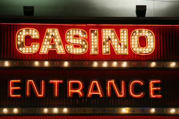 Casino neon sign - 25613848