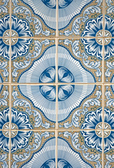 Ornamental old typical tiles