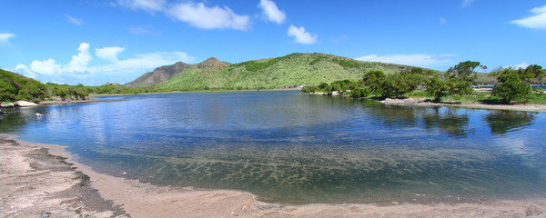 Beautiful lagoon on Saint Kitts