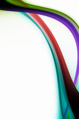 Geschwungene farbige Streifen mit Platz für Text