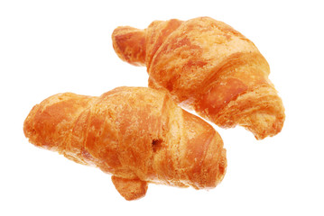 The fresh buns on white