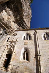 Fototapeta na wymiar Entrée de la chapelle de Rocamadour