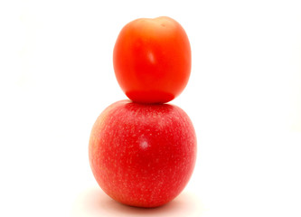 Apple and tomato