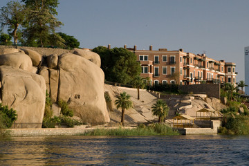 Felucca sailboat ride on Nile River near Aswan, Egypt