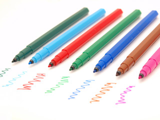 Fototapeta premium Color felt-tip pens