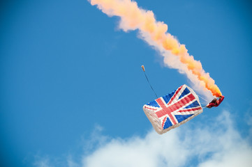 british union flag parachute canopy