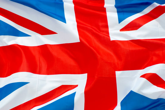 british union flag waving in a breeze