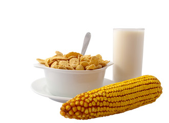cornflakes with milk