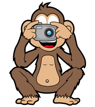 Monkey With Camera