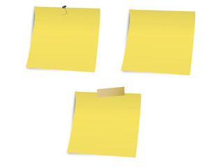 Yellow sticky notes