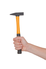 Hand mit Hammer