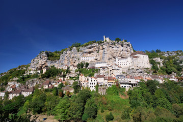 Obraz premium Ciel bleu sur Rocamadour