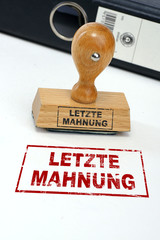 Letzte Mahnung