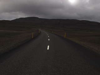 dark road
