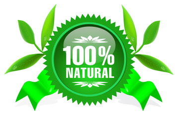 Natural eco sticker