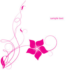 Abstract flowers background with place for your text
