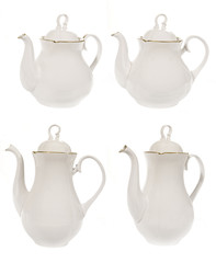 cofee-pots & tea-pots, isolated