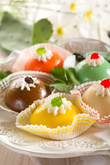 variety of cassate sicily dessert