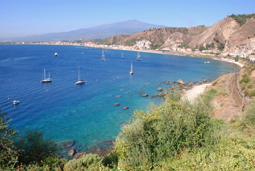 Fototapeta na wymiar Morze Giardini Naxos