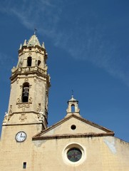 Fototapeta na wymiar Barokowy kościół (Maspujols, Tarragona)