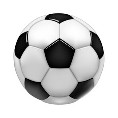 Soccer ball isolated on white background