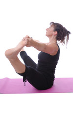 Female in yoga pose