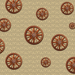 pattern background of konark wheel