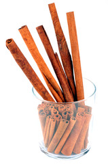 Verre de bâtons de cannelle