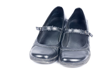 Black Leather Female Dress Shoes