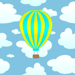 Fototapeta premium Air-ballon in the air