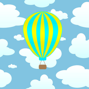 Air-ballon in the air