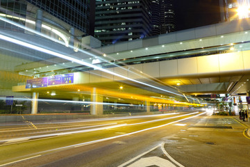 Fototapeta na wymiar city traffic blur at night