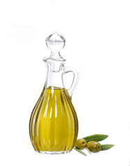 Botella de aceite de oliva.