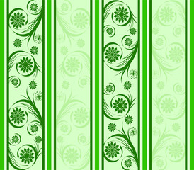 vector illustration of a striped background with ornament