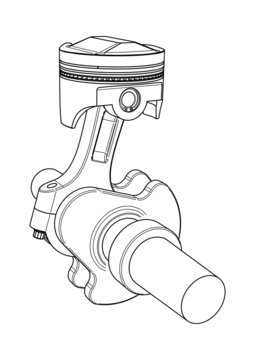 recommend clip art: Engine piston