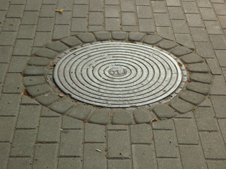 Lid of sewerage system