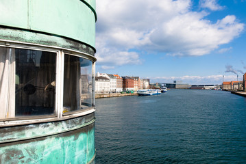Fototapeta na wymiar From the Knippel Bridge in Copenhagen