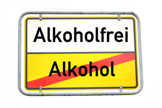 Schild Alkoholfrei 