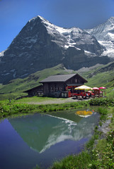 Eiger-Nordwand Spiegelung im See 2