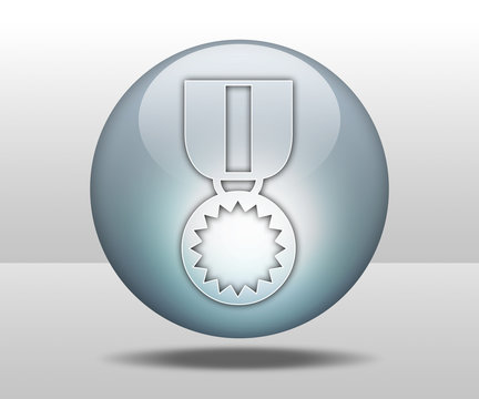 Hovering Sphere Button "Award Medal"