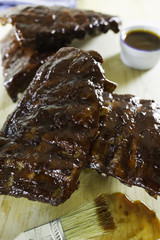 pork rib with bbq sauce