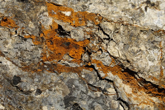 Roca con mineral de hierro