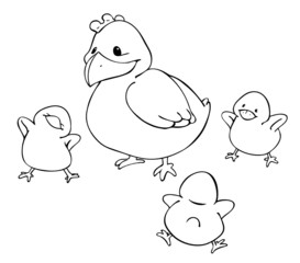 Huhn, Küken, Henne, Ostern, Hühner, Familie, Mutter