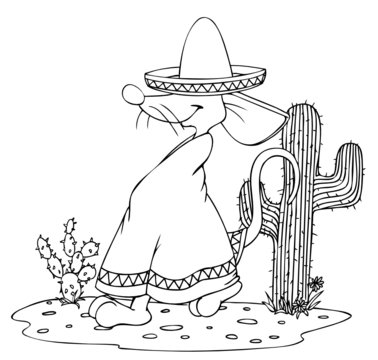 recommend clip art: Mexiko, Mexikaner, Maus, Ratte, Sombrero, Fiesta