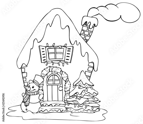 malvorlagen weihnachtshaus Coloring and Malvorlagan