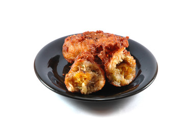 Thai dessert  fry banana