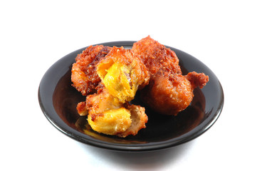 Thai dessert  fry fruit