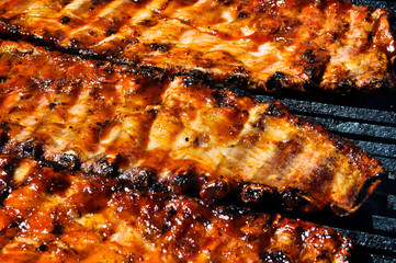 BBQ Pork Ribs on the Grill