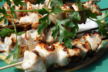 grilled chicken in sauce