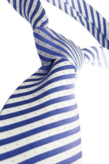 White blue tie